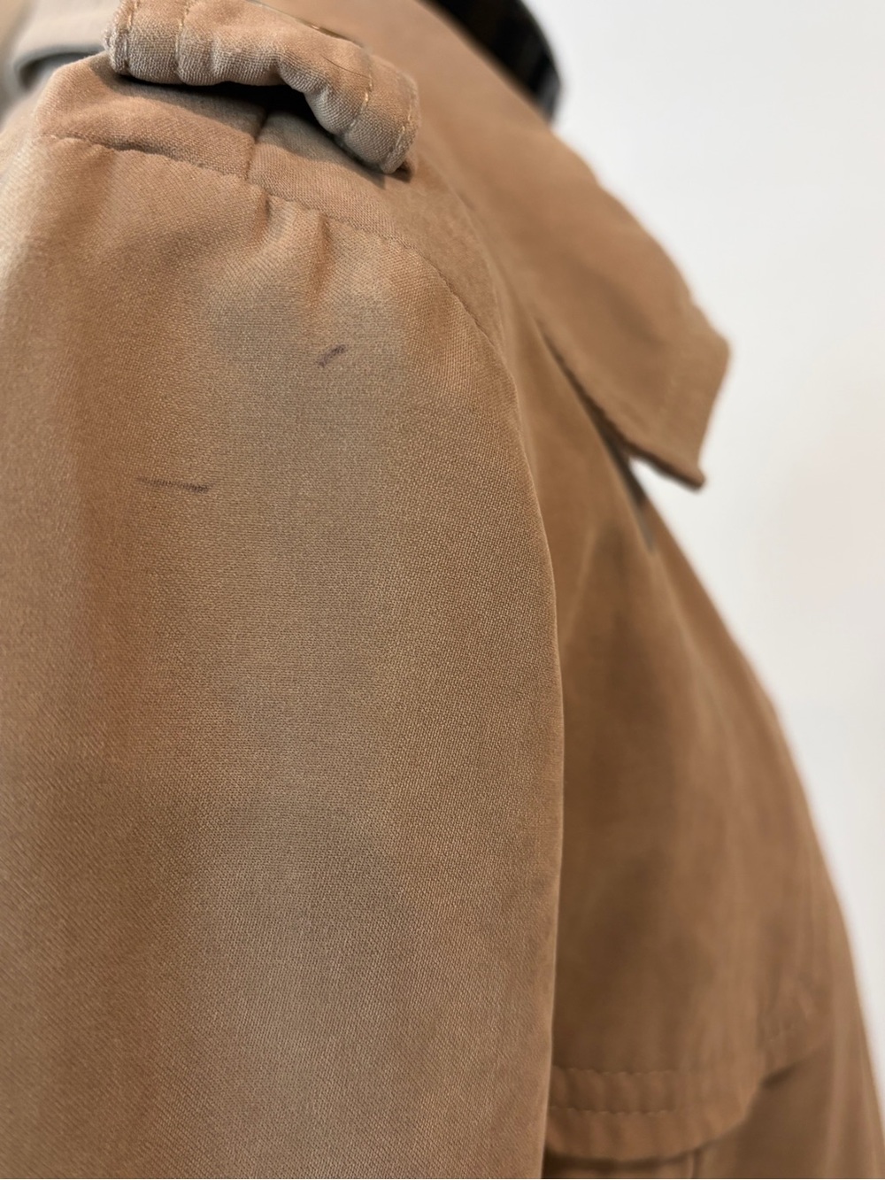 Alexander McQueen 2009 Draped Trench Coat, belt, Sueded Cotton, S, GUC - Picture 7 of 12